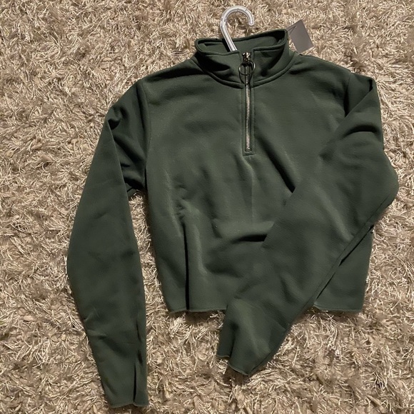 Cropped Half Zip Topshop NEW - Picture 4 of 4